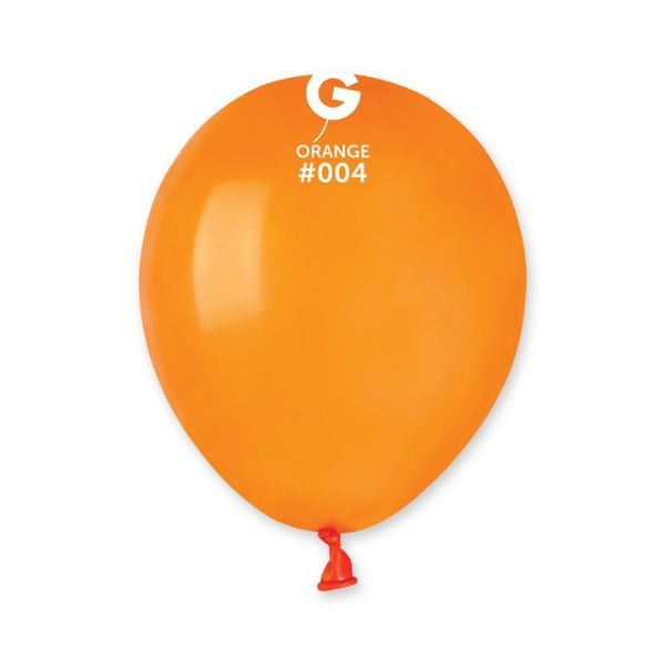 5" LATEX - ORANGE #004 - PACK OF 50