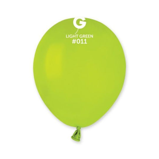 5" LATEX - LIGHT GREEN #011 - PACK OF 50