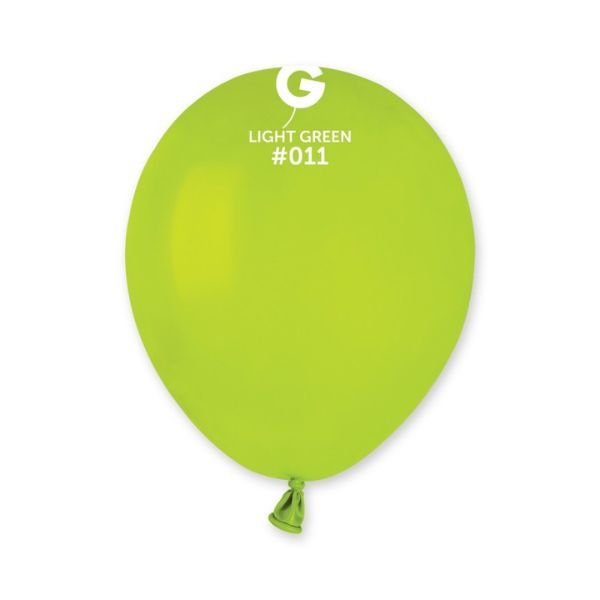 5" LATEX - LIGHT GREEN #011 - PACK OF 50