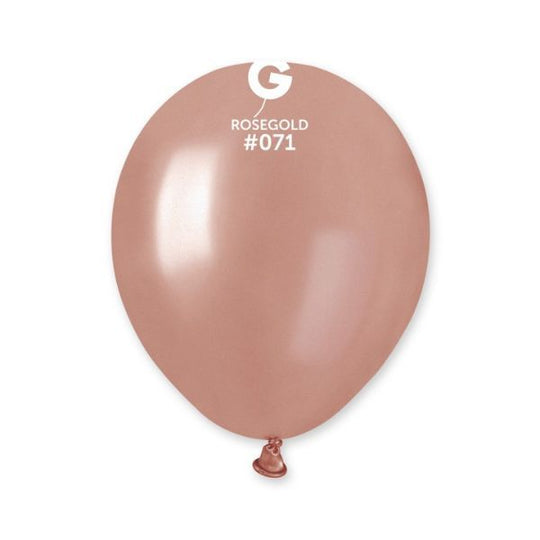 5" LATEX - METALLIC ROSE GOLD #071 - PACK OF 50