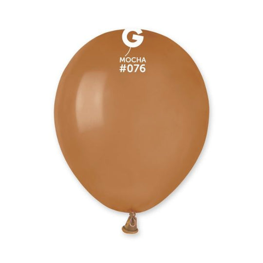5" LATEX - MOCHA #076 - PACK OF 50