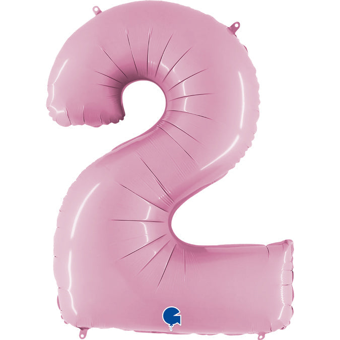 JUMBO NUMBER - 2 - PASTEL PINK