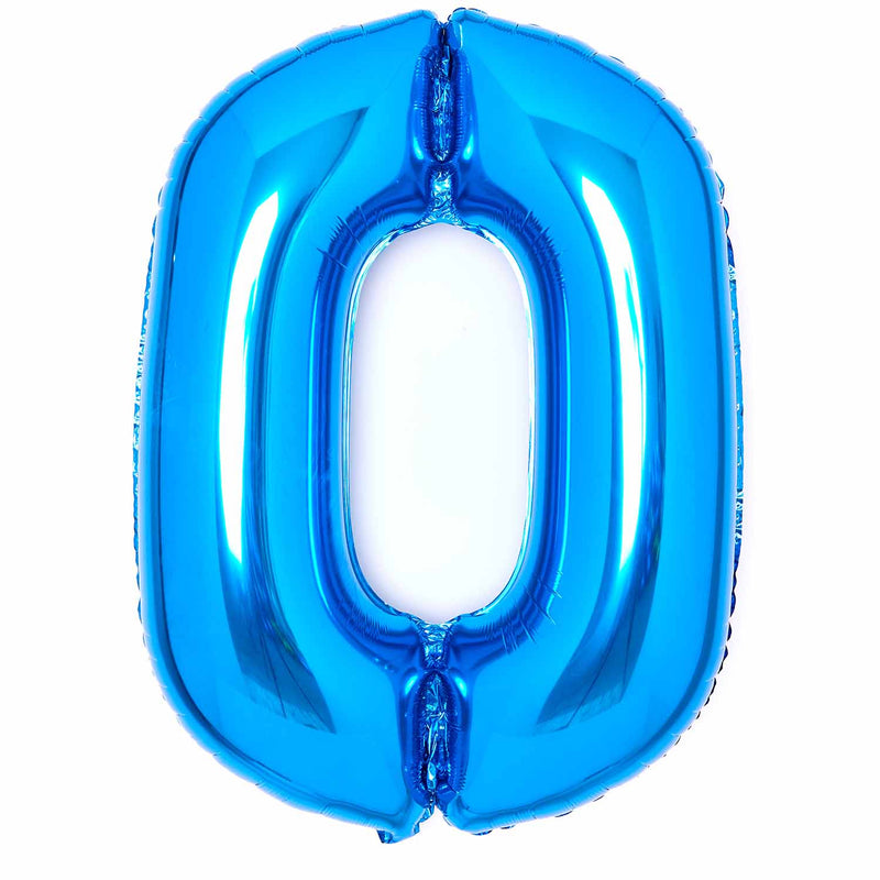 JUMBO NUMBER - 0 - BLUE - Partica Party