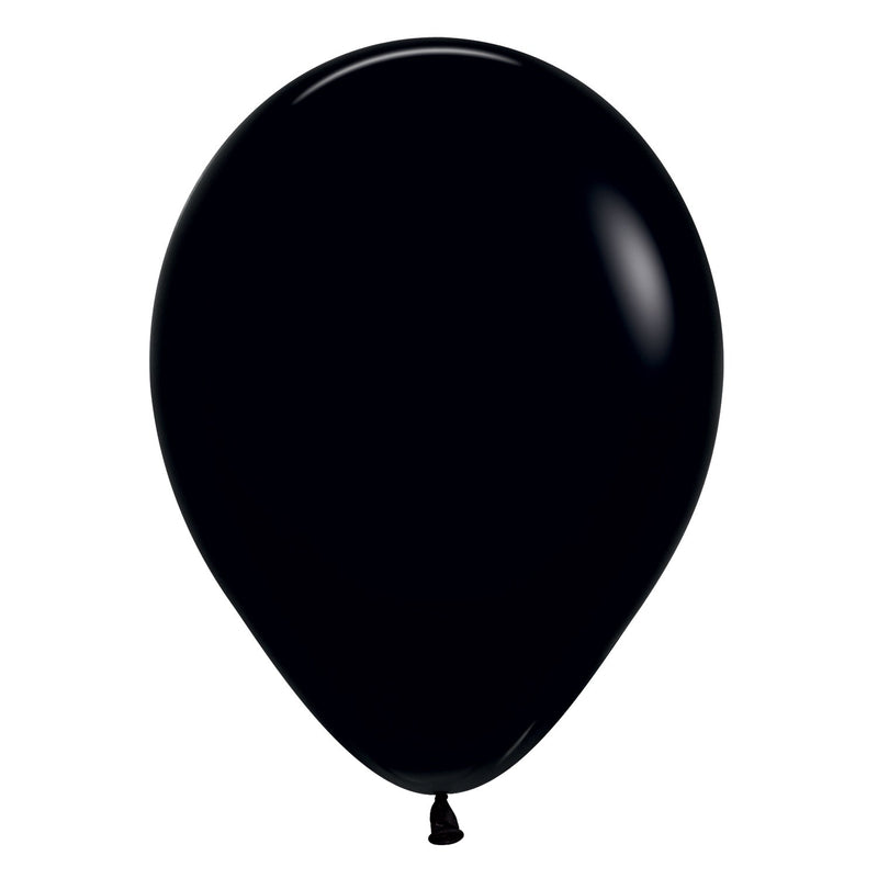12" LATEX - BLACK - PACK OF 50-Latex Balloon Packs-Partica Party