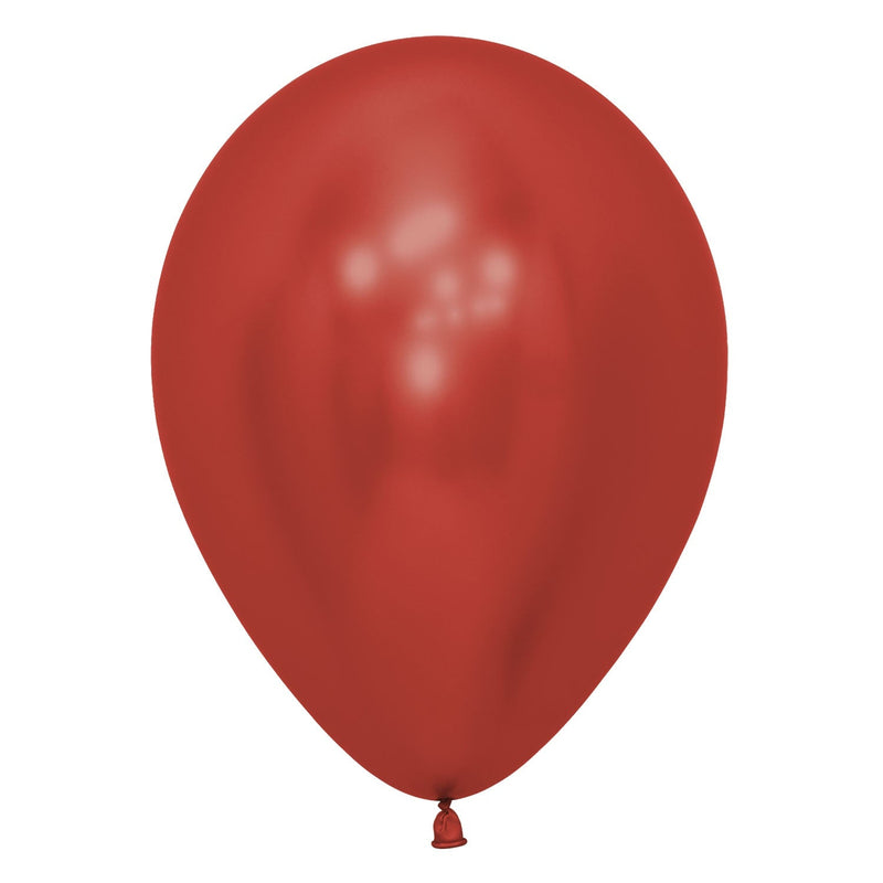 12" LATEX - CHROME CRYSTAL RED - PACK OF 50-Latex Balloon Packs-Partica Party