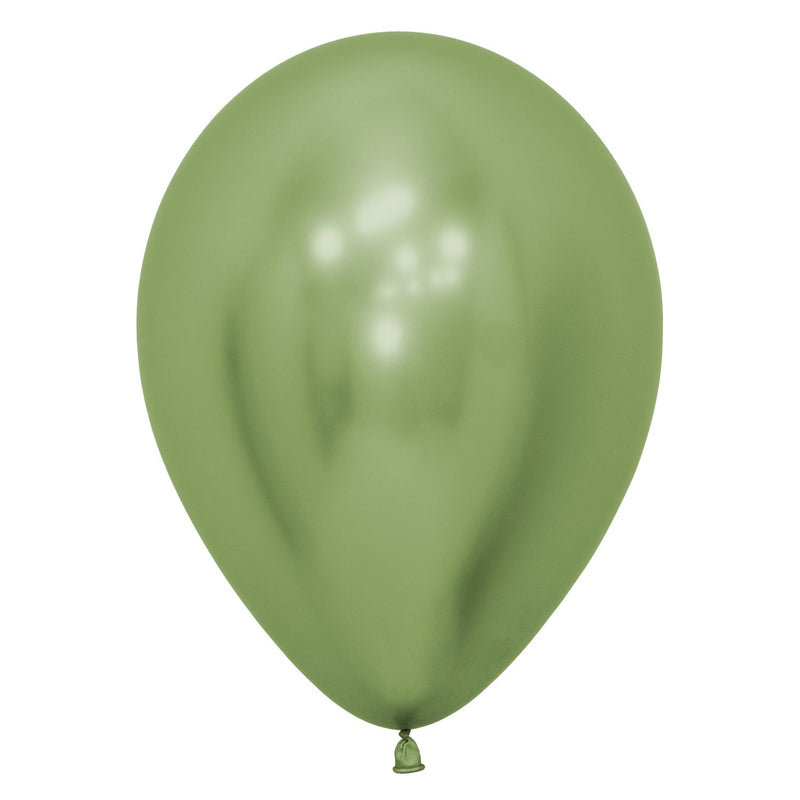 12" LATEX - CHROME LIME GREEN - PACK OF 50-Latex Balloon Packs-Partica Party