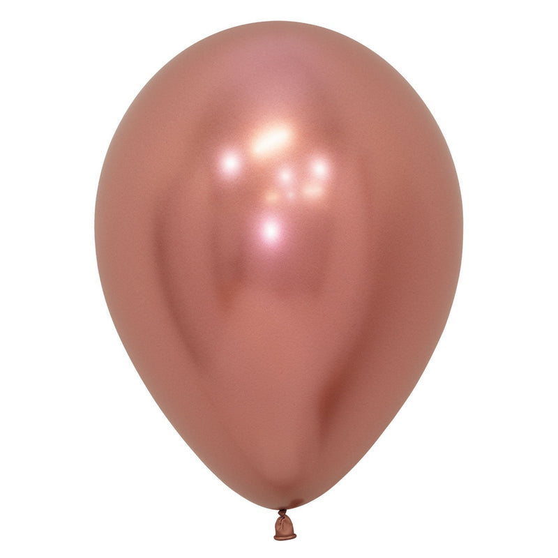 12" LATEX - CHROME ROSE GOLD - PACK OF 50-Latex Balloon Packs-Partica Party