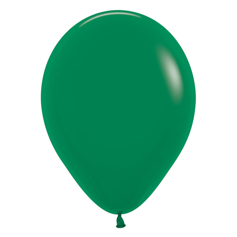 12" LATEX - FOREST GREEN - PACK OF 50-Latex Balloon Packs-Partica Party