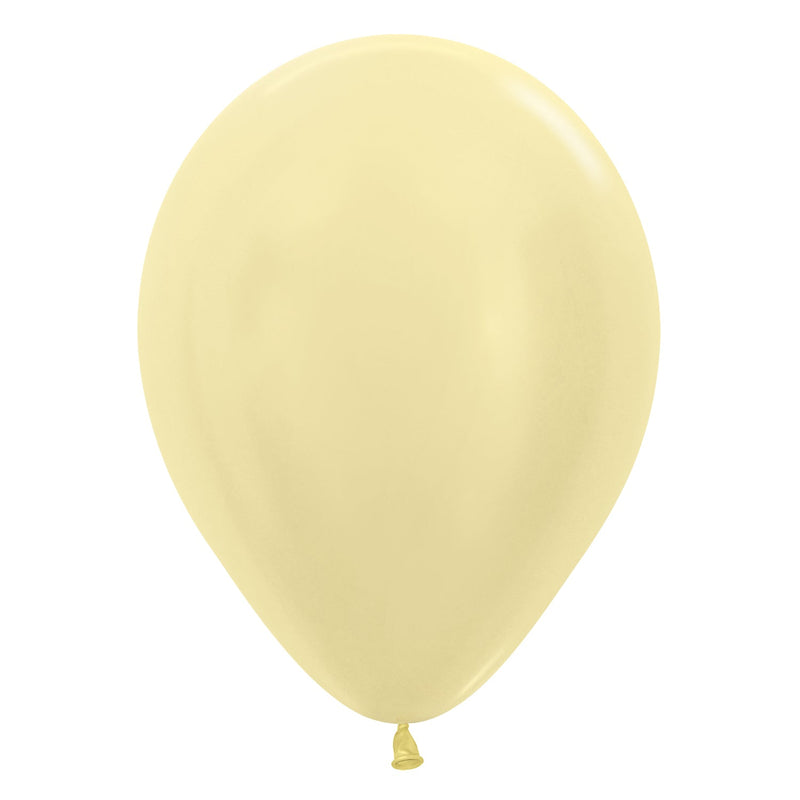 12" LATEX - LIGHT METALLIC ASSORTED COLOURS - PACK OF 50-Latex Balloon Packs-Partica Party