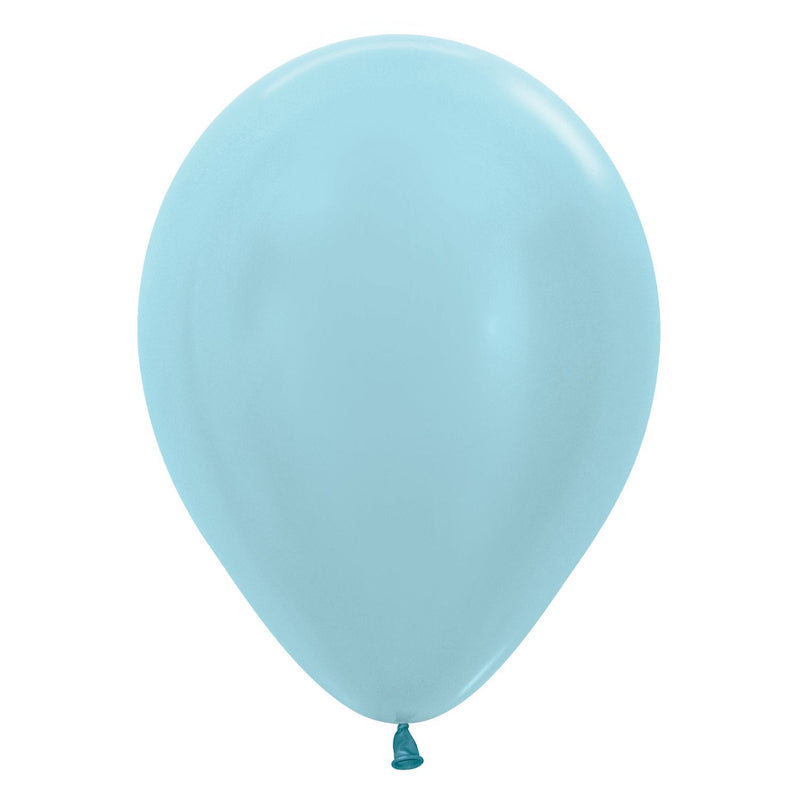 12" LATEX - METALLIC BABY BLUE-LATEX 12"-Partica Party