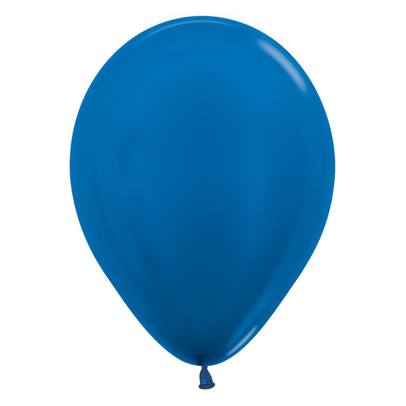 12" LATEX - METALLIC DARK BLUE - PACK OF 50-Latex Balloon Packs-Partica Party