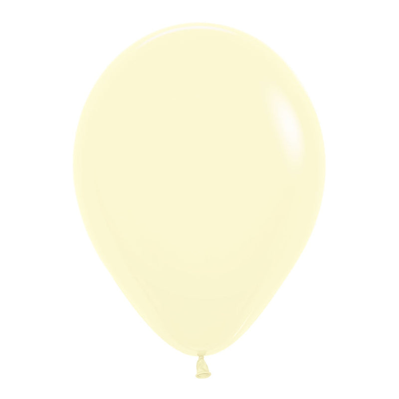 12" LATEX - PASTEL YELLOW - PACK OF 50-Latex Balloon Packs-Partica Party