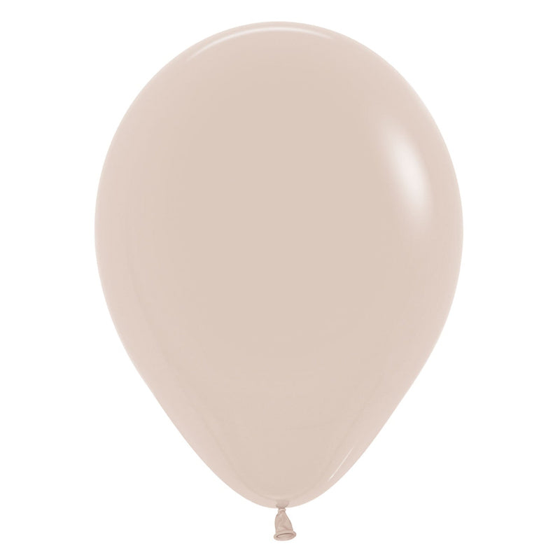 12" LATEX - WHITE SAND - PACK OF 50-Latex Balloon Packs-Partica Party
