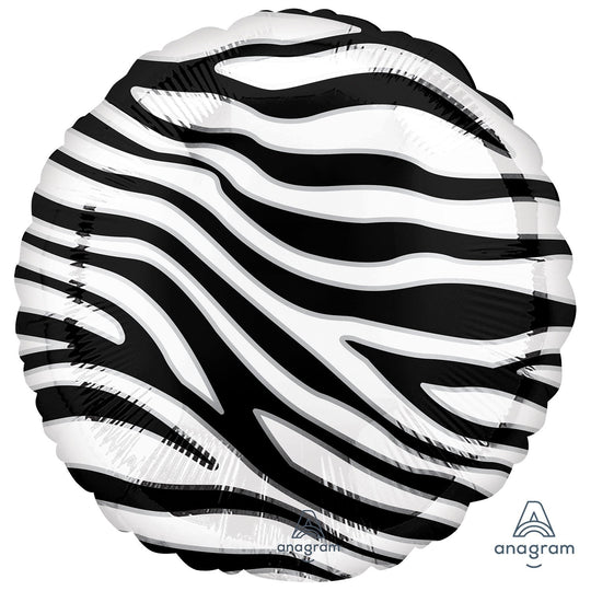 18" FOIL - ANIMAL PRINT - ZEBRA