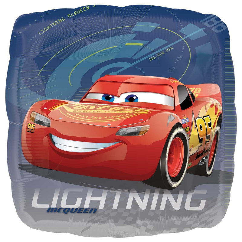 18" FOIL - CARS 3 - LIGHTNING MCQUEEN-CARS 3 BALLOONS-Partica Party