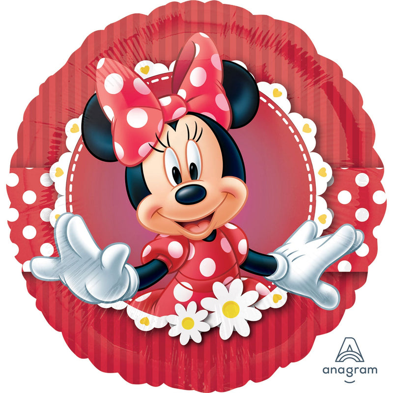 18" FOIL - MAD ABOUT MINNIE-MICKEY & MINNIE MOUSE BALLOONS-Partica Party