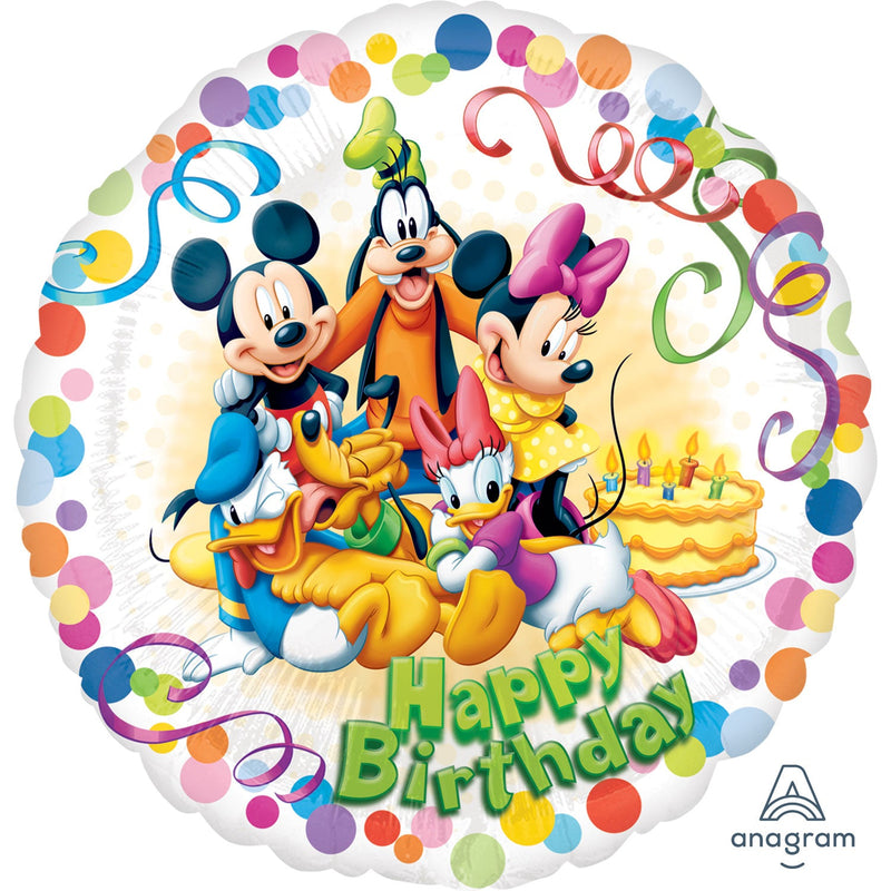 18" FOIL - MICKEY MOUSE & FRIENDS PARTY-MICKEY & MINNIE MOUSE BALLOONS-Partica Party