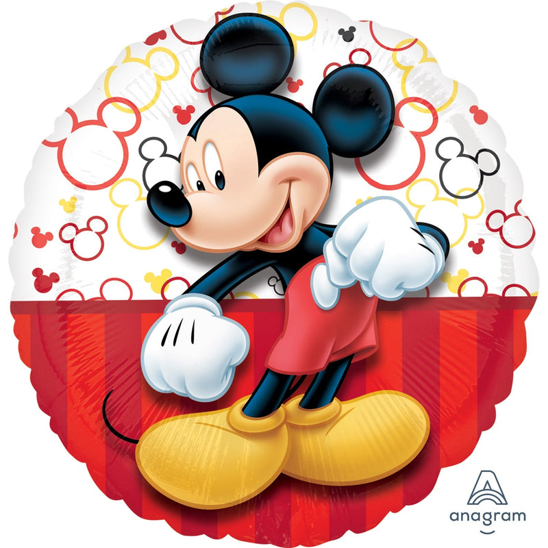 18" FOIL - MICKEY MOUSE PORTRAIT-MICKEY & MINNIE MOUSE BALLOONS-Partica Party
