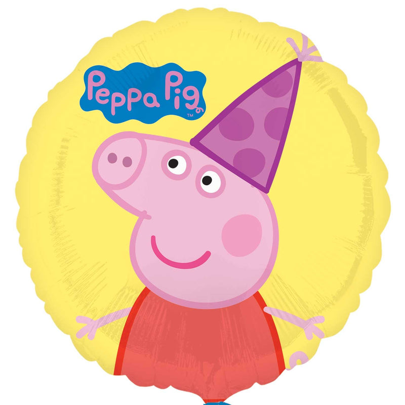 18" FOIL - PEPPA PIG - PARTY HAT-PEPPA PIG BALLOON-Partica Party