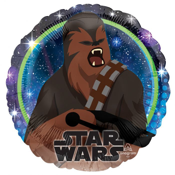18" FOIL - STAR WARS - CHEWBACCA-STAR WARS BALLOONS-Partica Party
