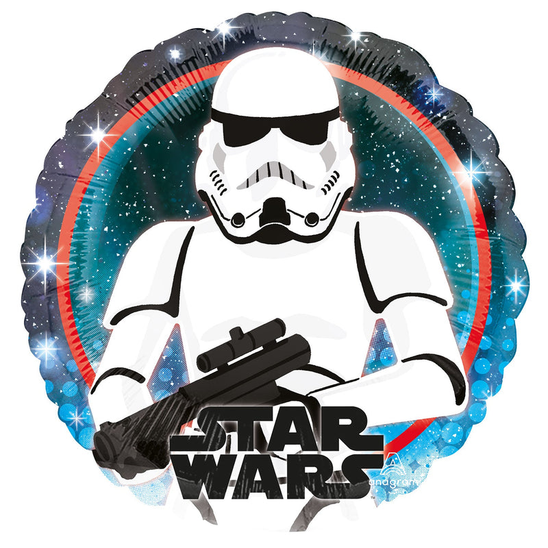 18" FOIL - STAR WARS - STORMTROOPER-STAR WARS BALLOONS-Partica Party