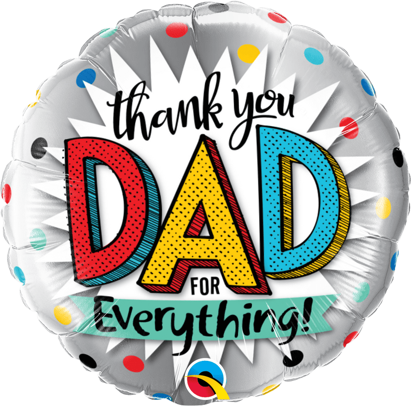 18" FOIL - THANK YOU DAD-Balloon-Partica Party