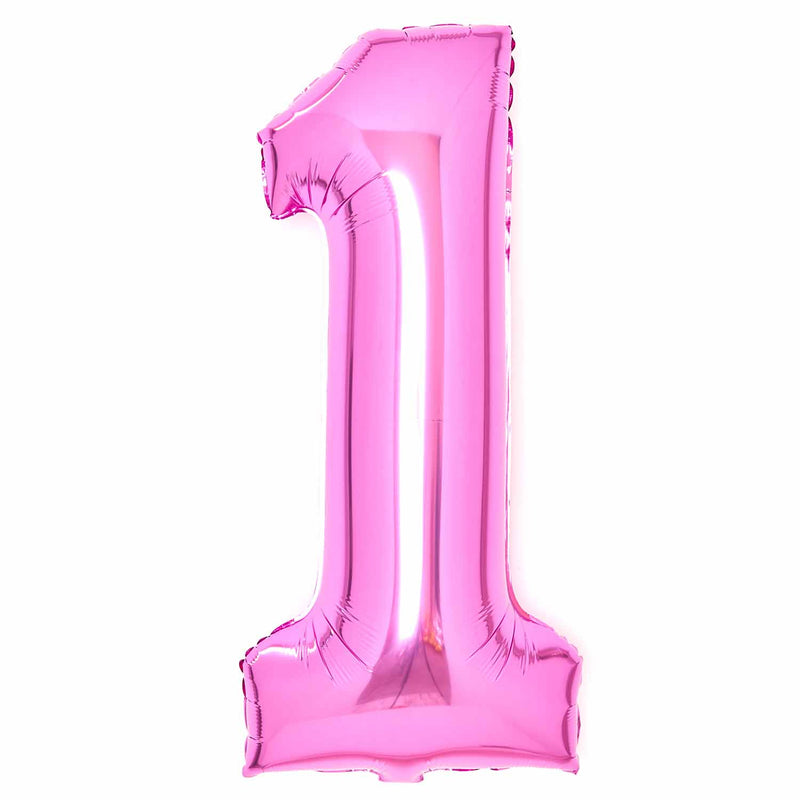 JUMBO NUMBER - 1 - PINK - Partica Party