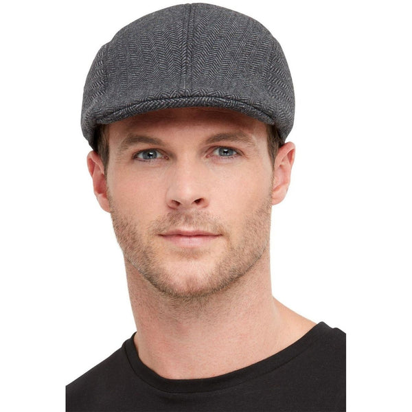 20s GANGSTER FLAT CAP - GREY-Hat-Partica Party