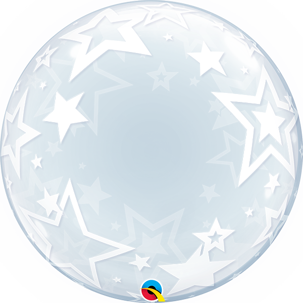 24" DECO BUBBLE - STYLISH STARS-DECO BUBBLE-Partica Party