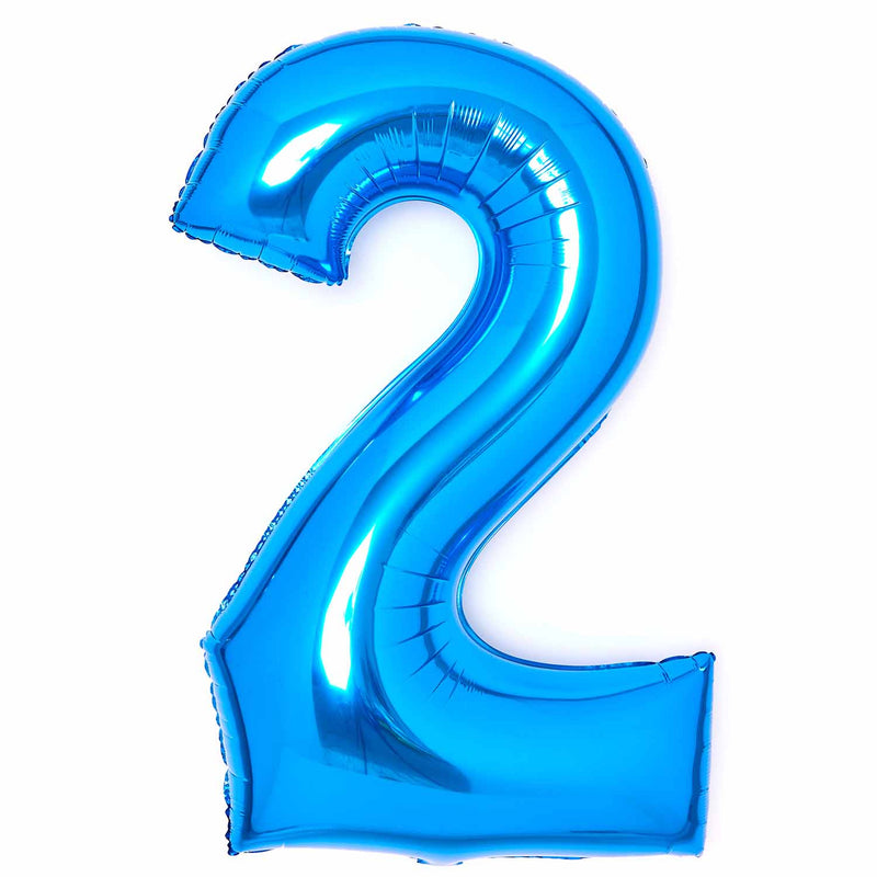 JUMBO NUMBER - 2 - BLUE - Partica Party