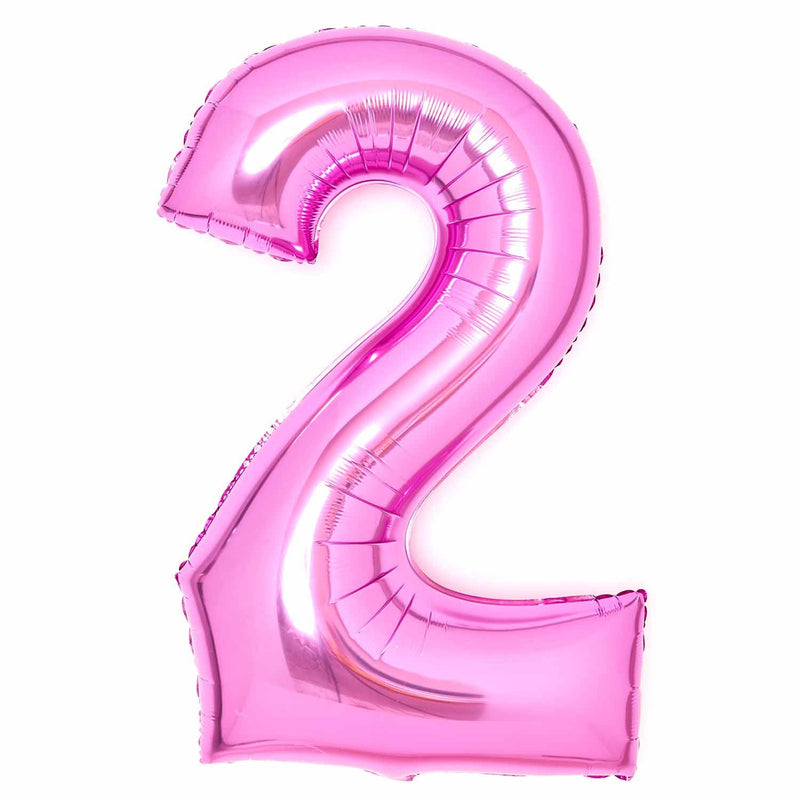 JUMBO NUMBER - 2 - PINK - Partica Party
