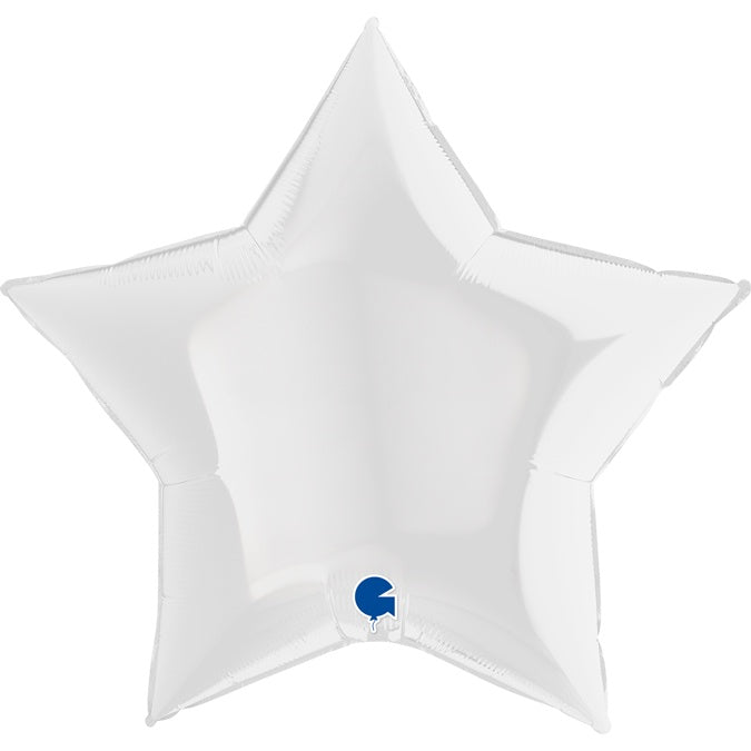 36" FOIL - STAR - WHITE