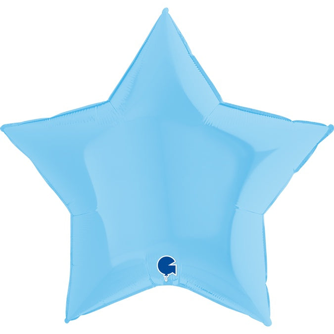 36" FOIL - STAR - MATTE BLUE