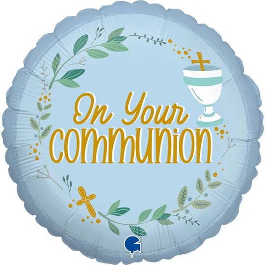 18" FOIL - COMMUNION - BLUE