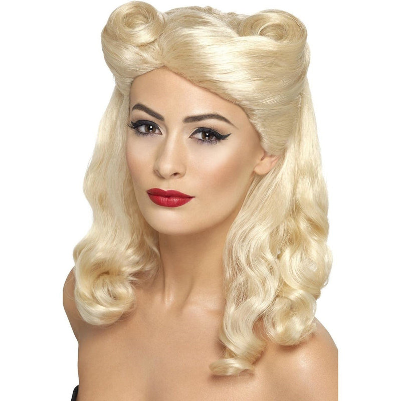 40S PIN UP WIG - BLONDE-THEMED WIGS-Partica Party