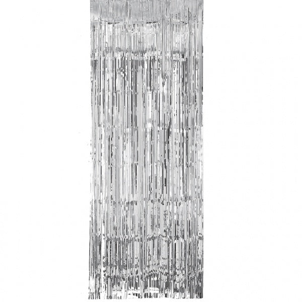 FRINGE CURTAIN - SILVER