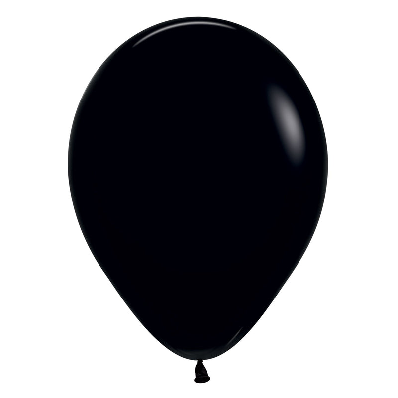 5" LATEX - BLACK - PACK OF 100-Latex Balloon Packs-Partica Party
