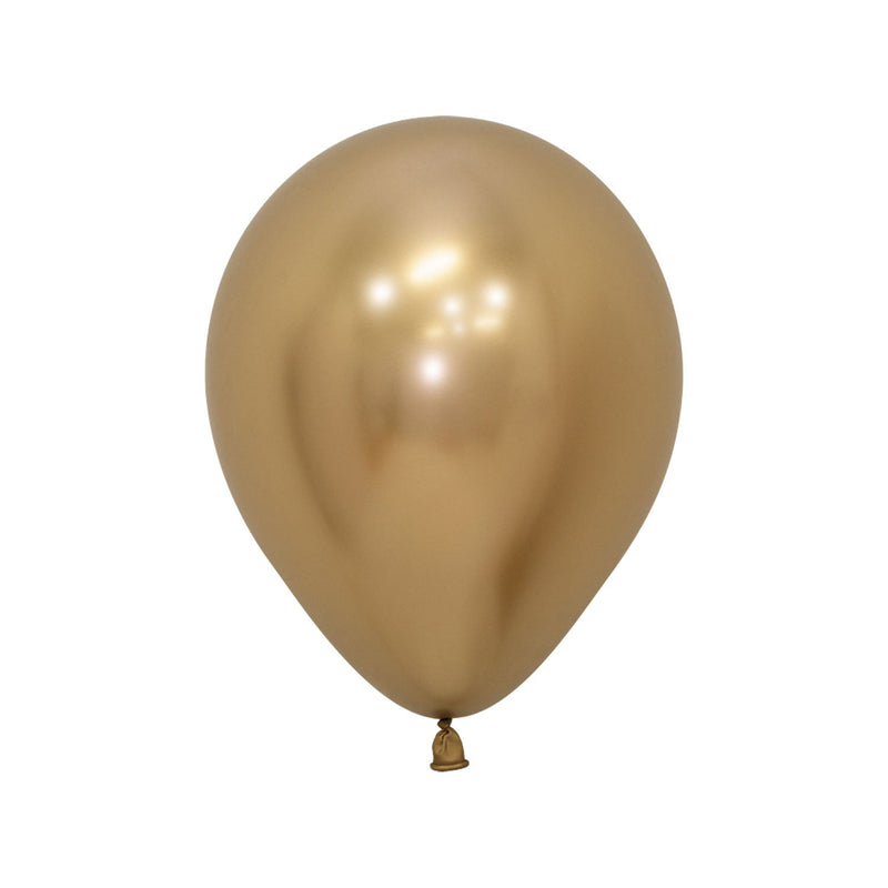 5" LATEX - CHROME GOLD - PACK OF 50-Latex Balloon Packs-Partica Party