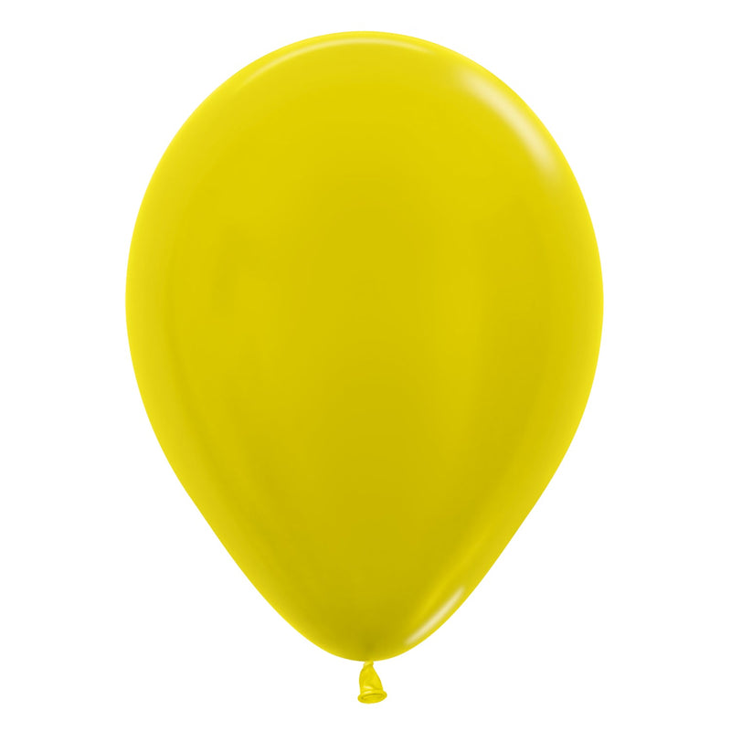 5" LATEX - METALLIC ASSORTED COLOURS - PACK OF 100-Latex Balloon Packs-Partica Party