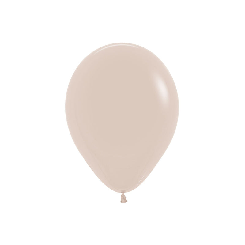 5" LATEX - WHITE SAND - PACK OF 100-Latex Balloon Packs-Partica Party