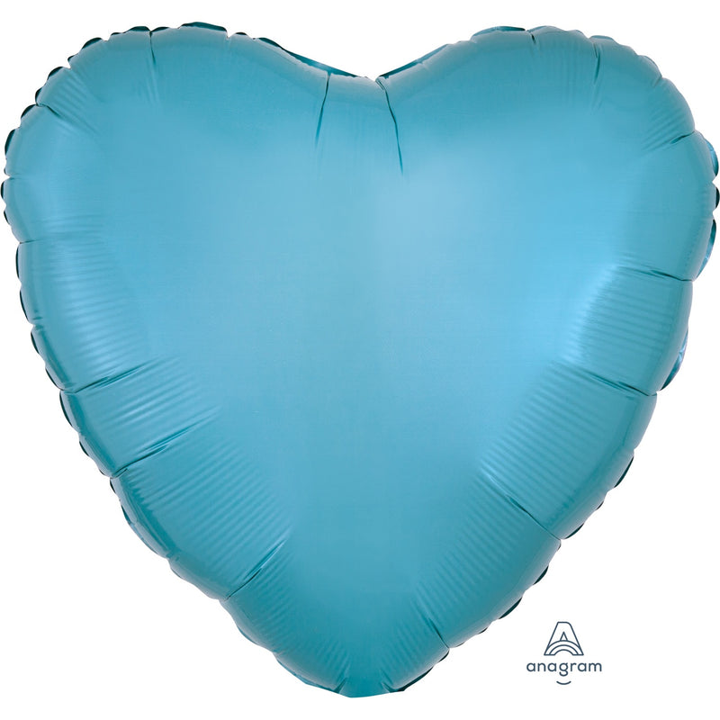 METALLIC - HEART - CARIBBEAN BLUE