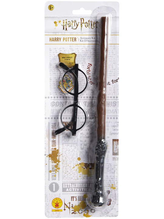 HARRY POTTER BLISTER KIT: WAND & GLASSES