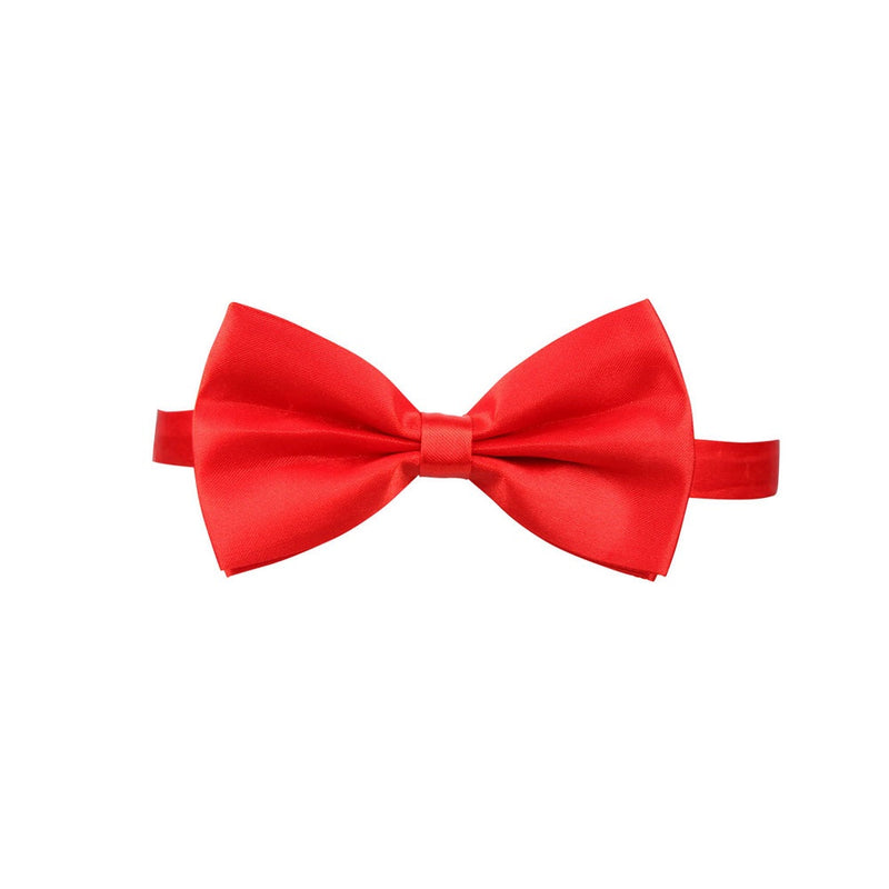 DELUXE SATIN BOW TIE - RED