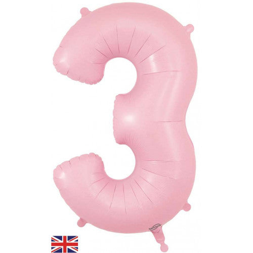 JUMBO NUMBER - 3 - MATTE PINK