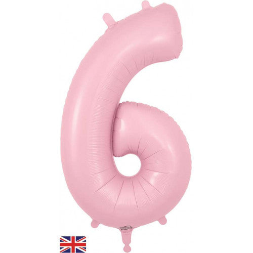 JUMBO NUMBER - 6 - MATTE PINK