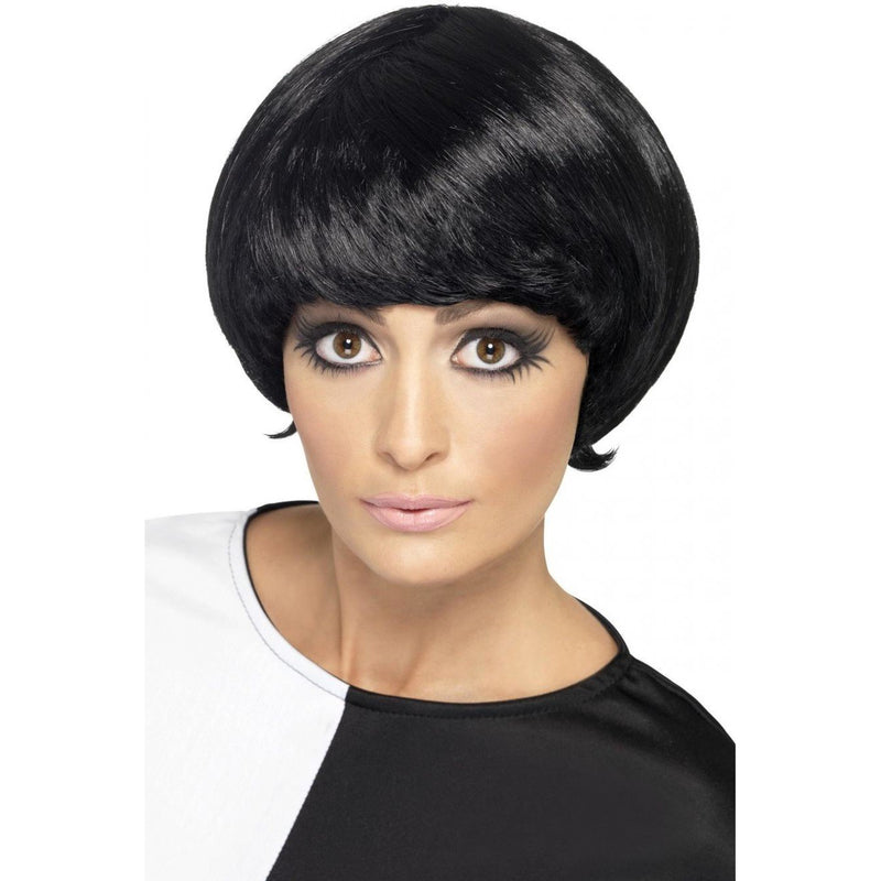 60s PSYCHEDELIC WIG - BLACK-THEMED WIGS-Partica Party