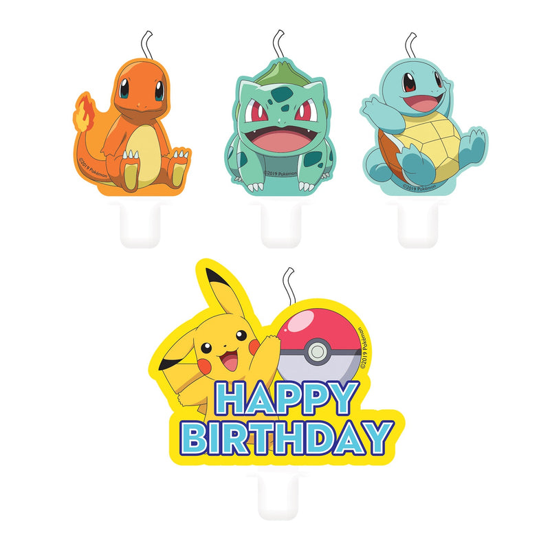 CANDLE - POKEMON - PACK OF 4
