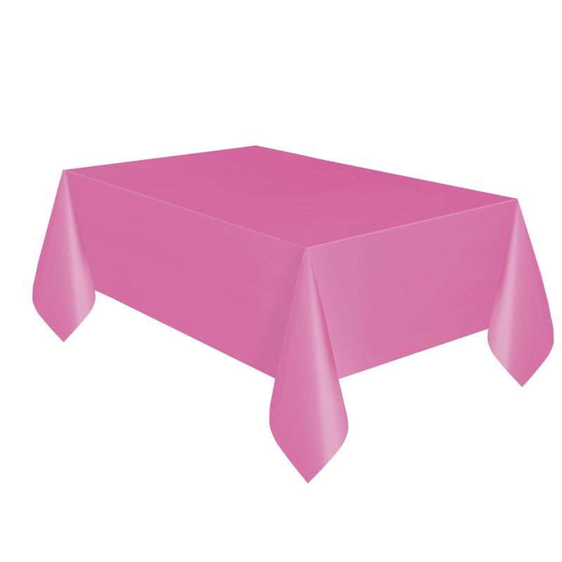 TABLECOVER - HOT PINK - PLASTIC RECTANGLE
