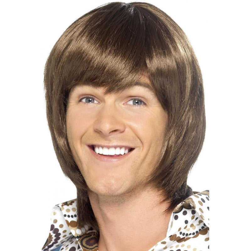 70s HEARTTHROB WIG - BROWN-THEMED WIGS-Partica Party