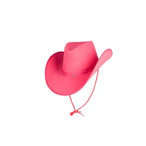 TEXAN COWBOY HAT - HOT PINK